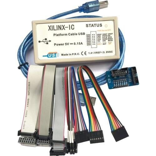 Xilinx Platform Cable USB Download Cable Jtag Programmer for XILINX CPLD FPGA ISP PROM DLC9 Version