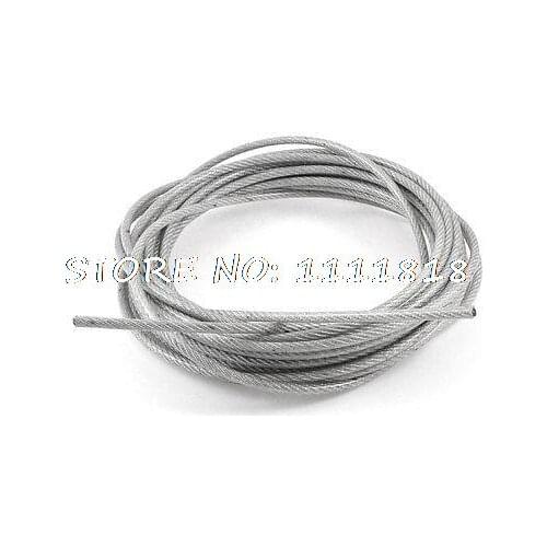 PVC Coated Hoisting Lifting 10m x 5mm Stainless Steel Flexible Wire Cable
