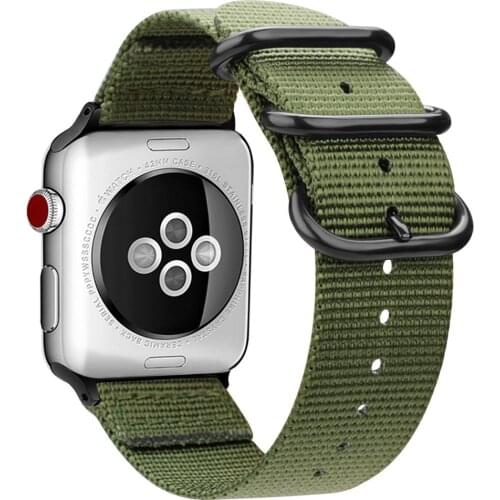 Nylon strap for Apple Watch Series 6/SE/5/4/3 smartwatch Sport Bracelet Classic buckle correa apple watch band 44mm 42mm 38/40mm
