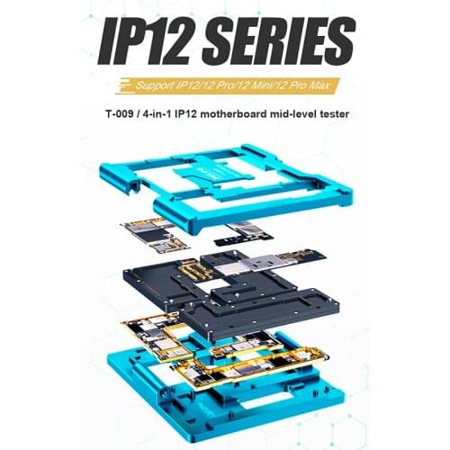 Relife T-009 iphone12 Pro max mini motherboard repair, fault detection tool,motherboard card slot,camera,Wifi,function test
