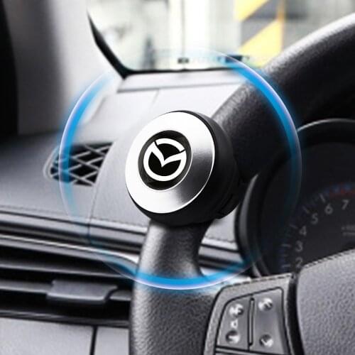 Car Steering Wheel Knob Booster Silicone Spinner Handle Ball Booster Wheel For MAZDA 3 BK BL 5 CR CW 6 II GH CX-7 ER MX-5 NC III