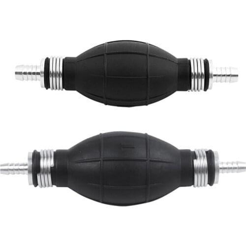 2PCS Hand Fuel Pump Line Hand Primer Bulb All Fuels for Car Boat Marine Outboard, 10mm & 6mm