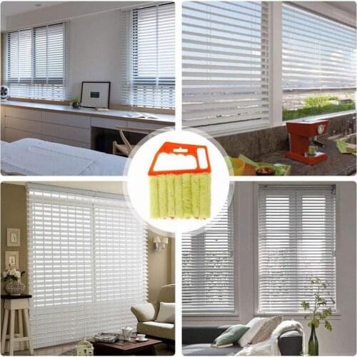 Window Cleaning Brush Air Conditioner Duster Cleaner Groove Washable Cleaner With Cleaning Blade Cloth Window Venetian Blin R8A5
