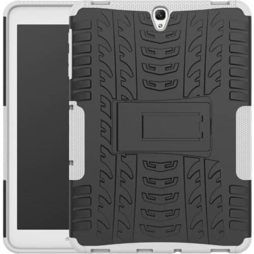 Tire pattern Armor Shockproof stand Case For Samsung Galaxy Tab S3 9.7 inch SM-T820 SM-T825 Case TPU+PC Shockproof Stand Cover