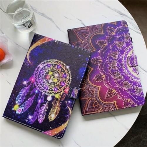 Printed Universal 10 10.1 inch Tablet Cover For Samsung Tab A 10.1'' T510 T580 Stand Case for Lenovo tab M10 P10 E10 10.1 inch