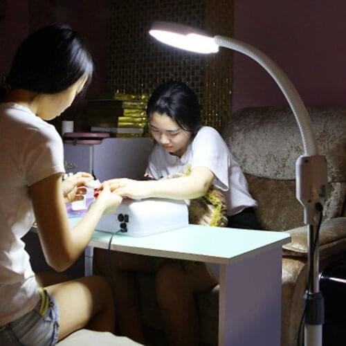 AC110-240V Tattoo Manicure Beauty Salon LED Cool White Warm White Light Floor Lamp 10X Zoom Shadowless Medical Floor Lamp