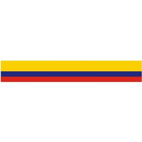 Vinyl Trim Colombian Flag Strip Sticker Cover Windshield Bumper Cover Scratches Waterproof PVC