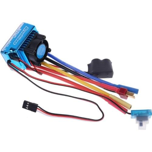 Waterproof 45A 60A 80A 120A Brushless ESC Electric Speed Controller Dust-proof for 1/8 1/10 1/12 RC Car Crawler RC Boat
