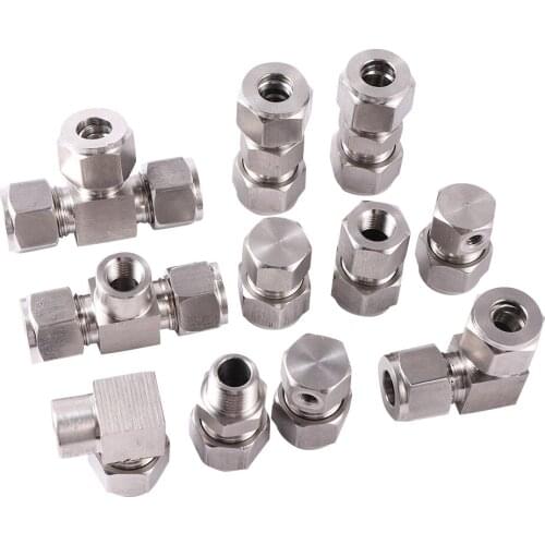 Air Connectors 1/8" Pneumatic Fitting Quick Connect Slip Lock Tee 3Way 3/8'' Pipe Garden Misting System Hose Tube Connector