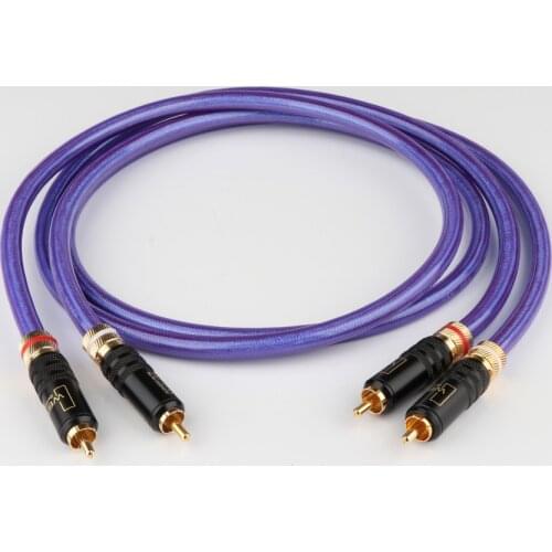 High Quality Van Den Hul V D H G5 interconnects With Gold Plated RCA Connector