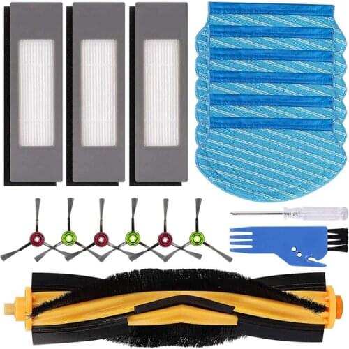 Main Brush Side Brush Pieces Of Spare Parts Accessory Set For Ecovacs Deebot OZMO 920 950 Vacuum Cleaner Robot