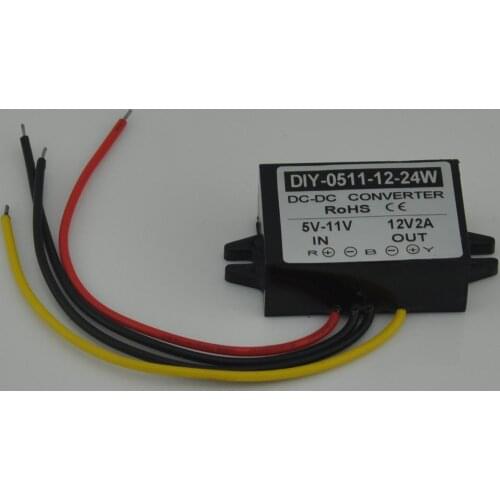 10PCS DC 5V 6V 7V 8V 9V 10V 11V Step Up To 12V 2A Car Power Boost Converter Regulator