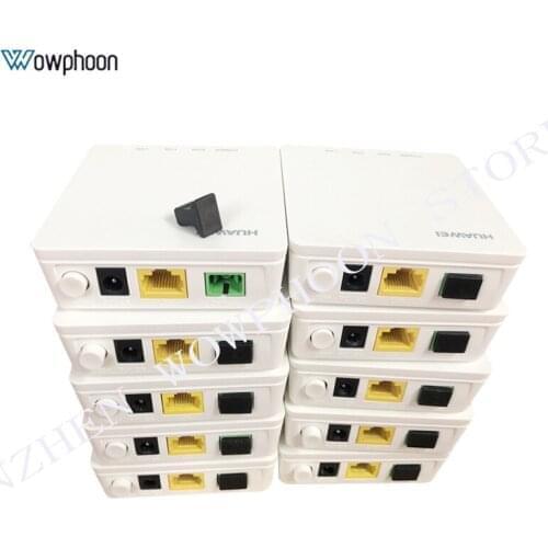 10Pcs New Arrival Huawei GPON ONU EG8010H 1GE Port English Firmware SC APC ONT Sam Function as HG8010H