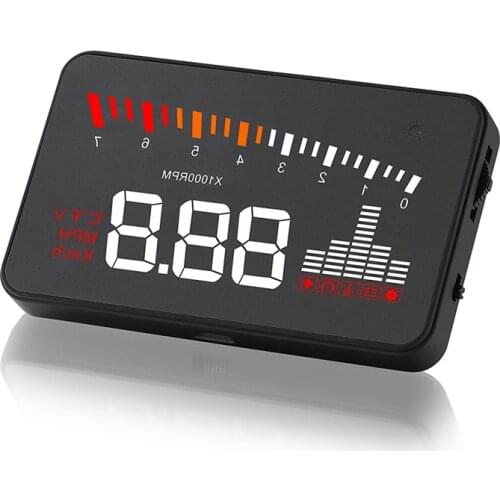 3'' High Definition Screen OBD2 X5 Auto HUD Car Head up Display Speed Projector Windshield Digital Speedometer Display on Board