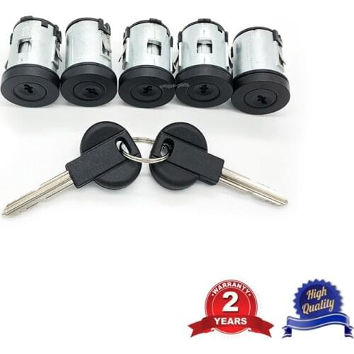 Set of 5 Door Locks Barrel Key for Fiat Scudo Ulysse Citroen Dispatch Synergie Xantia XM Peugeot Expert 806 4162L0