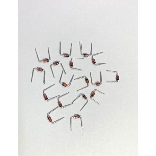 50Pcs/Lot/ 1N4744A IN4744 IN4744A 1N4744 1W 15V DO-41 Zener diode Bending foot, short foot, shaping foot