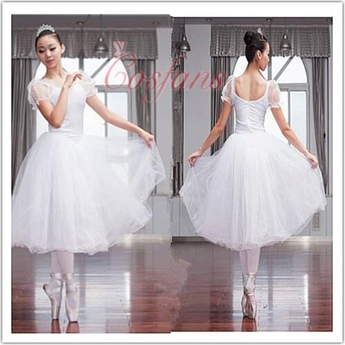 Girls Ballet Tutu Skirt Puff White Classic Ballet Dress Ballet Dance Costumes adult Professional Tutu Ballet Swan Lake Costumes