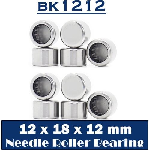 BK1212 Needle Bearings 12*18*12 mm ( 10 Pcs ) Drawn Cup Needle Roller Bearing BK121812 Caged Closed ONE End 65941/12