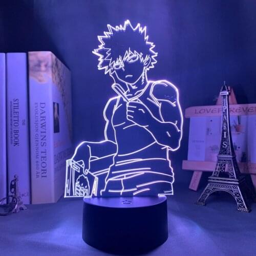 Brangdy 3d Light Bakugo My Hero Academia for Bedroom Decor Birthday Gift Manga Gadget My Hero Academia Katsuki Bakugo Lamp Anime