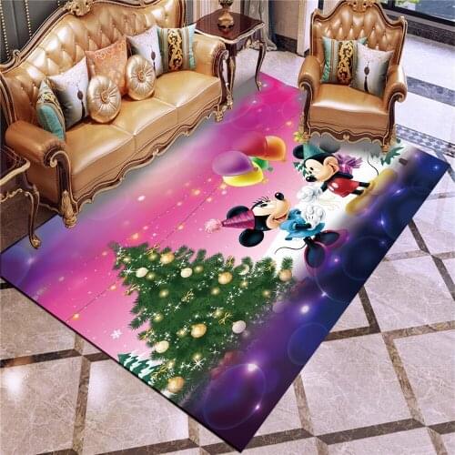 Disney Cartoon Mickey Minnie Mouse Rug Children Kids Bathroom Mat Bedroom Decor Carpet Indoor Floor Mats
