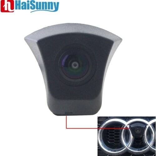 For Audi A6 C7 A4 B9 Q3 A5 Q5 A1 A3 A7 TT Q2 Q7 High Quanlity Waterproof HD CCD Night Vision Fisheye Lens Car Logo Front Camera