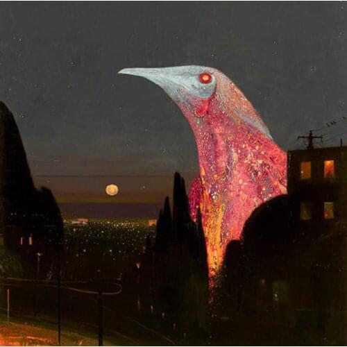 DOHAWIZS Diamond Mosaic Landscape Bird 5D DIY Diamond Painting Rhinestone Cross Stitch Kit Home Furnishing Decoration Gift KB155