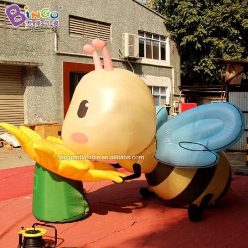 Customized 2.3x3x2.8 meters inflatable honeybee decorations inflated bee cartoon toys for party event home decoration