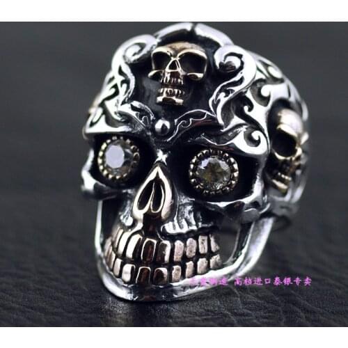 Skull blood daikin skull ring