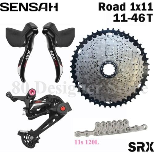 SENSAH 11s SRX PRO 1x11 Speed, 11s Road Groupset, R/L Shifter + Rear Derailleurs, gravel-bikes Cyclo-Cross drop bar road bike