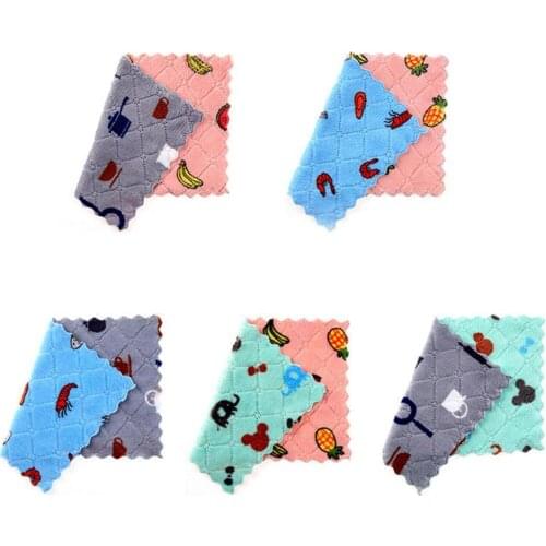 Kitchen Dish Cloth Household Super Absorbent Microfiber Towel Non Stick Oil Washing Rag Tableware Cleaning Cloths Kichen Tools