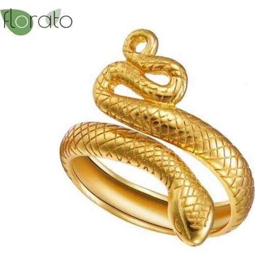 925 Sterling Silver Adjustable Ring for Women Men Retro Punk Snake Opening Ring Unisex Fashion Jewelry Gifts Animal Ring