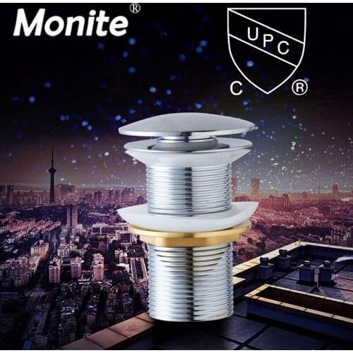 Brass Pop Up Drain without Overflow for Home Bars Sinks CUPC Bathroom Vessel Bathroom Accessaraies