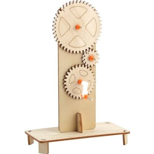 Science and technology small production DIY mechanical gear linkage manual invention package Student Science Experiment Toy