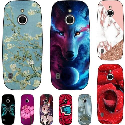 Soft silicone phone case Soft TPU Print cover For Nokia 3310 4G 3G 2G Soft silicon Original painting skin shell For Nokia 3310