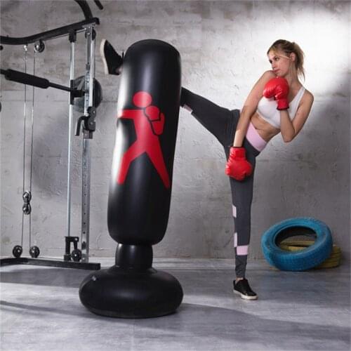 Inflatable Fitness Boxing Column Pvc Thickening Tumbler Fight Column Vent Toy Decompression 1.6 Meters High