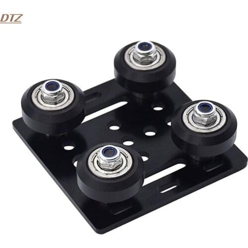 New 1pc Special Slide Pulley And Black / White Wheel 3D Printer Parts 2020 V Groove Aluminum Profile Hot