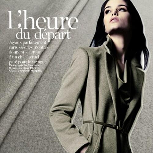 2017 new cashmere wool fabric winter models gray fluffy cashmere sunshine coat fabric