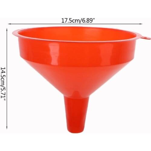 Plastic Filling Funnel Spout Pour Oil Tool Petrol Car Styling For Car Motorcycle Vehicle 1XCF