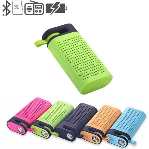 TG06 mobile power wireless Bluetooth speaker outdoor mini FM radio TF card portable small stereo speakers