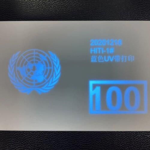 R2011-UV blue ribbon invisiable blue 1000 Prints compatible ribbon for evolis Pebble Dualys printers