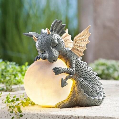 MystiCal Garden Dragon Meditation Statue Collection 16 cm/10cm Resin Ornament Outdoor Yard Decoration садовые фигуры большие