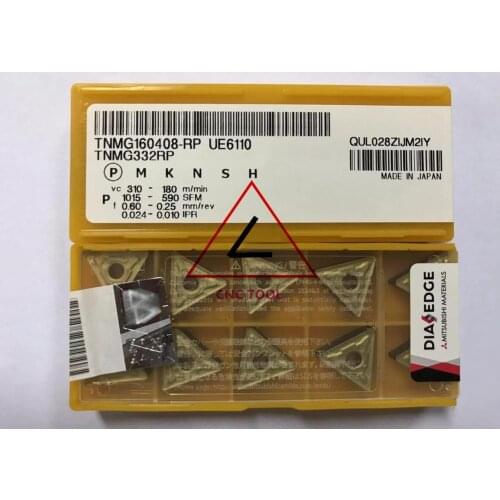TNMG160408-RP UE6110 10pcs original Mitsubishi turning insert DIAEDGE
