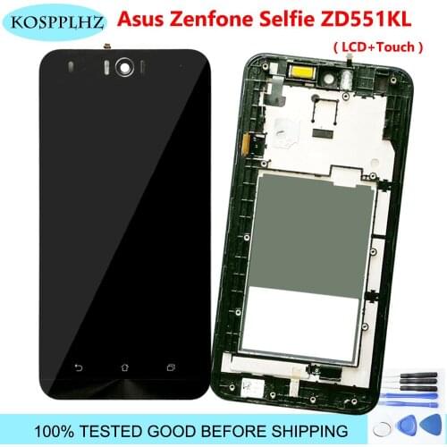 5.5 Inches For Zenfone Selfie ZD551KL Z00UD Telephone LCD Display Touch Screen Sensor Repair Assembly And Frame + Tools
