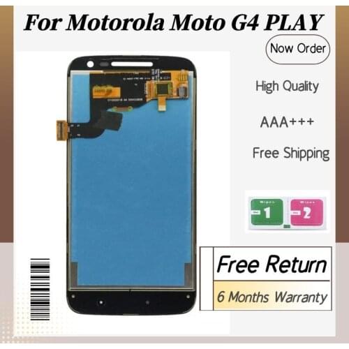 For Motorola G4 Play LCD Display Touch Screen Digitizer Assembly With Frame For Moto XT1601 XT1602 XT1603 XT1604 LCDs Screen