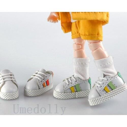 1 Pair Inner 2.3cm Lovely Mini Doll Sneaker Shoes for Blyth, Holala, Ixdoll, 1/12 bjd, OB 11 Doll Accessories