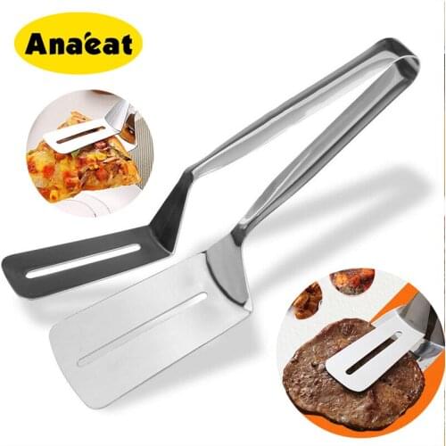 ANAEAT 1pc Kitchen 304 Stainless Steel Food Clip BBQ Tools Stainless Steel Tongs Food Tongs Multipurpose Gripper Bread Clip