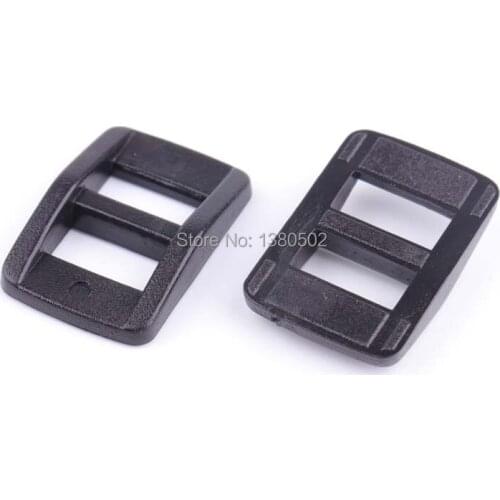 20PCS/lot plastic Tri-Glide Slider Adjustable Buckle for shoes backpack luggage Bags
