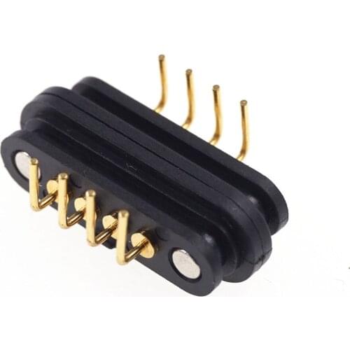 4 Pin Magnetic Spring Thimble 90 Degree Bent Needle 2.5mm Pitch Current 2.0A 36V