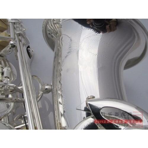 L&k Brand NEW Alto Saxophone silvery Plated Key Professional Super Play Sax Metal Mouthpiece With Case Free