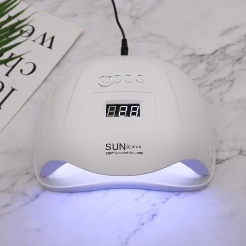 SUN X Plus 114/90/36W UV LED Nail Lamp with 36Pcs Leds or Gel Polish Dual Power Quick Drying With Manicure Salon Lamp